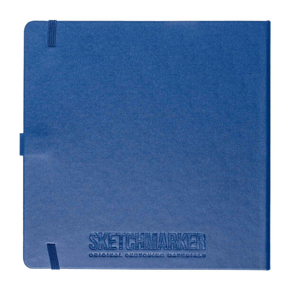 Скетчбук "Sketchmarker", 80 листов, 20x20 см, 140 г/м2, королевский синий  - 2