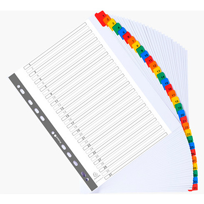 Разделитель "Exacompta", A4+, ассорти - 4