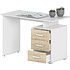 Коллекция ОСЛО Стол письменный Д-СП1, 1150х550х750, белый, дуб сонома