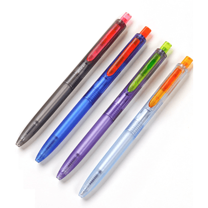 Ручка шариковая автоматическая "Space Up Cyber", 0,7 мм, фиолетовый, зеленый, стерж. синий - 2