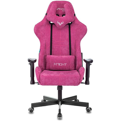 Кресло игровое Бюрократ "VIKING KNIGHT Fabric", ткань, металл, малиновый - 2