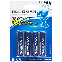 Батарейки солевые Samsung "Pleomax AA/R6", 4 шт.