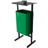 Урна уличная для мусора СТАНДАРТ с пепельницей, 35 л, металл, зелёный