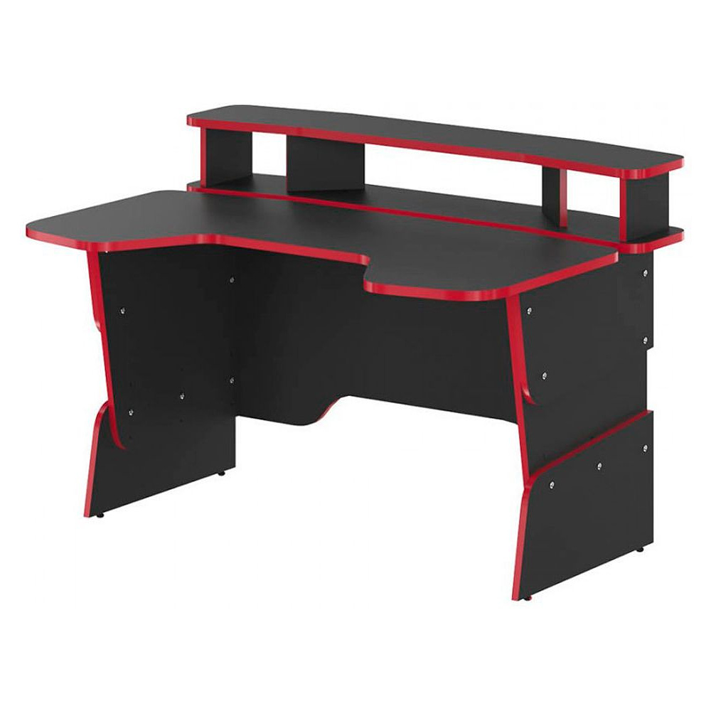 Стол компьютерный игровой "Skill STG 1390", антрацит, красный - 2