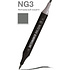 Маркер перманентный двусторонний "Sketchmarker Brush", NG3 нейтральный серый 3