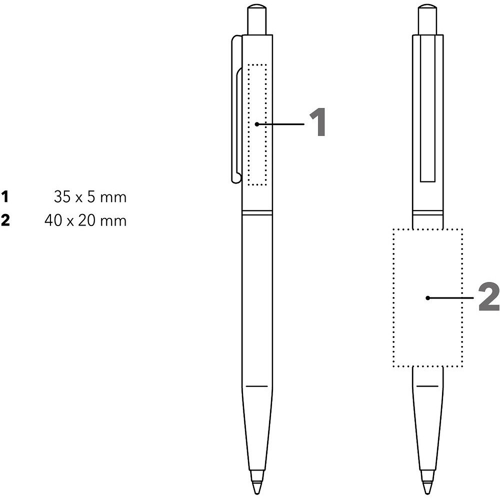 Ручка шариковая автоматическая "Point metal", 1.0 мм, темно-синий, стерж. синий - 3