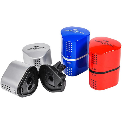 Точилка "Grip 2001 Trio", 3 отверстия, с контейнером - 3