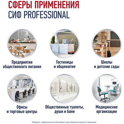 Средство чистящее для удаления пятен "Сиф Professional РЕМУВ-1", 500 мл, пятновыводитель - 4