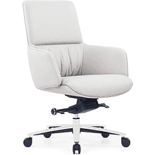 Кресло для руководителя SitZone CH-500B, кожа, алюминий, белый, -30%