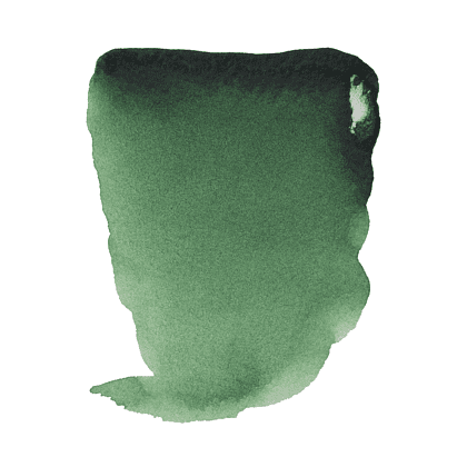 Краски акварельные "Rembrandt", 645 зеленый натуральный темный, кювета - 2