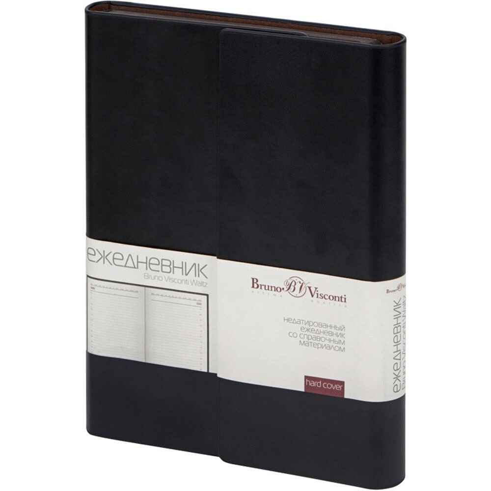 Ежедневник недатированный "Waltz", А5, 272 страницы, черный