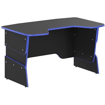 Стол компьютерный игровой "Skill STG 1385", антрацит, синий