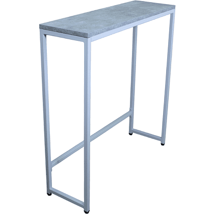 Стол консольный RION ALLERD, белый муар, Бетон