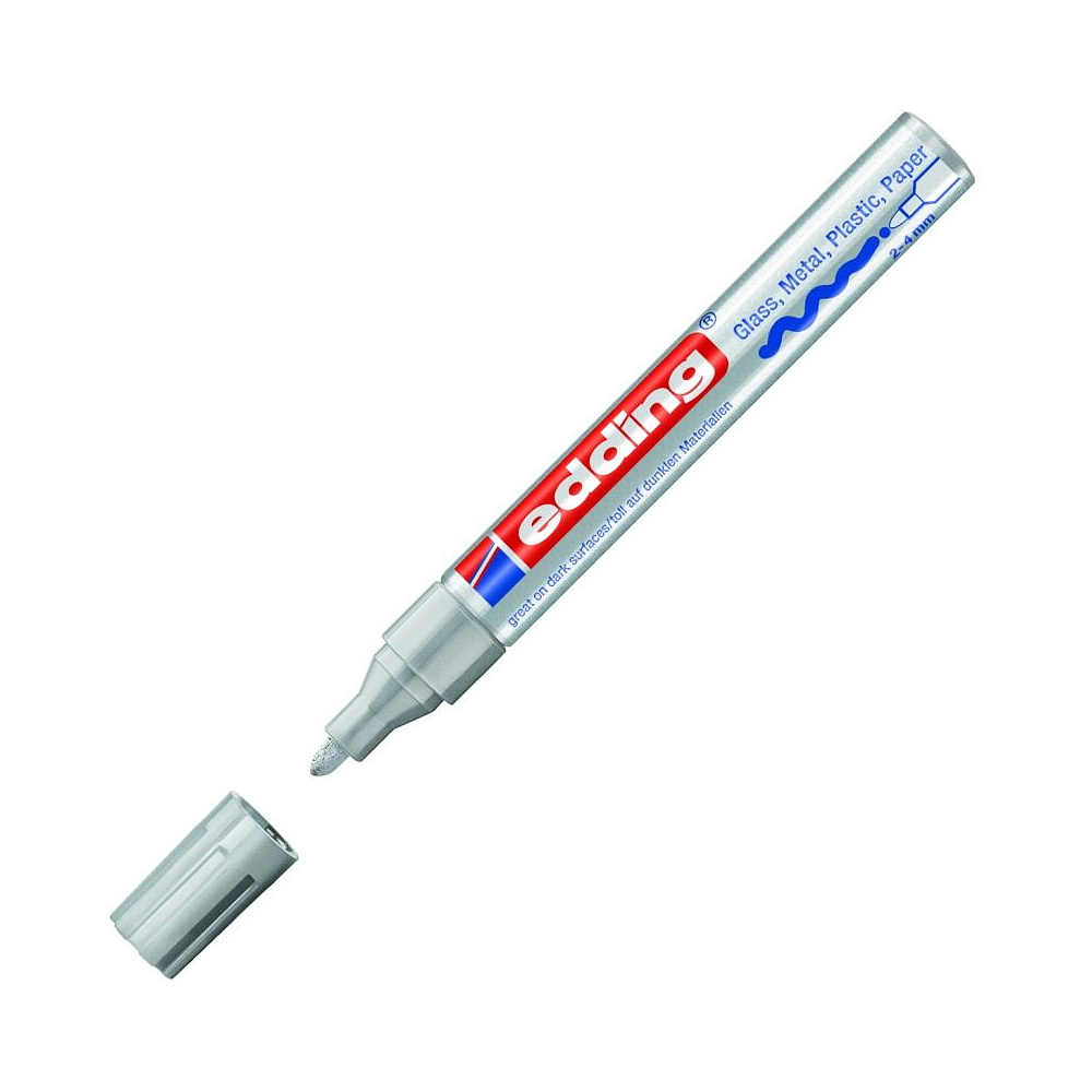 Маркер перманентный на нитрокраске Edding "750", черный - 13