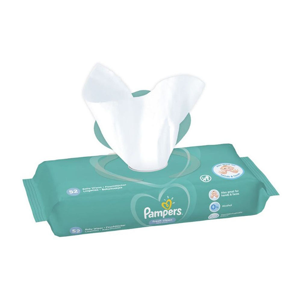 Салфетки влажные детские "Pampers Fresh Clean", 52 штук - 3