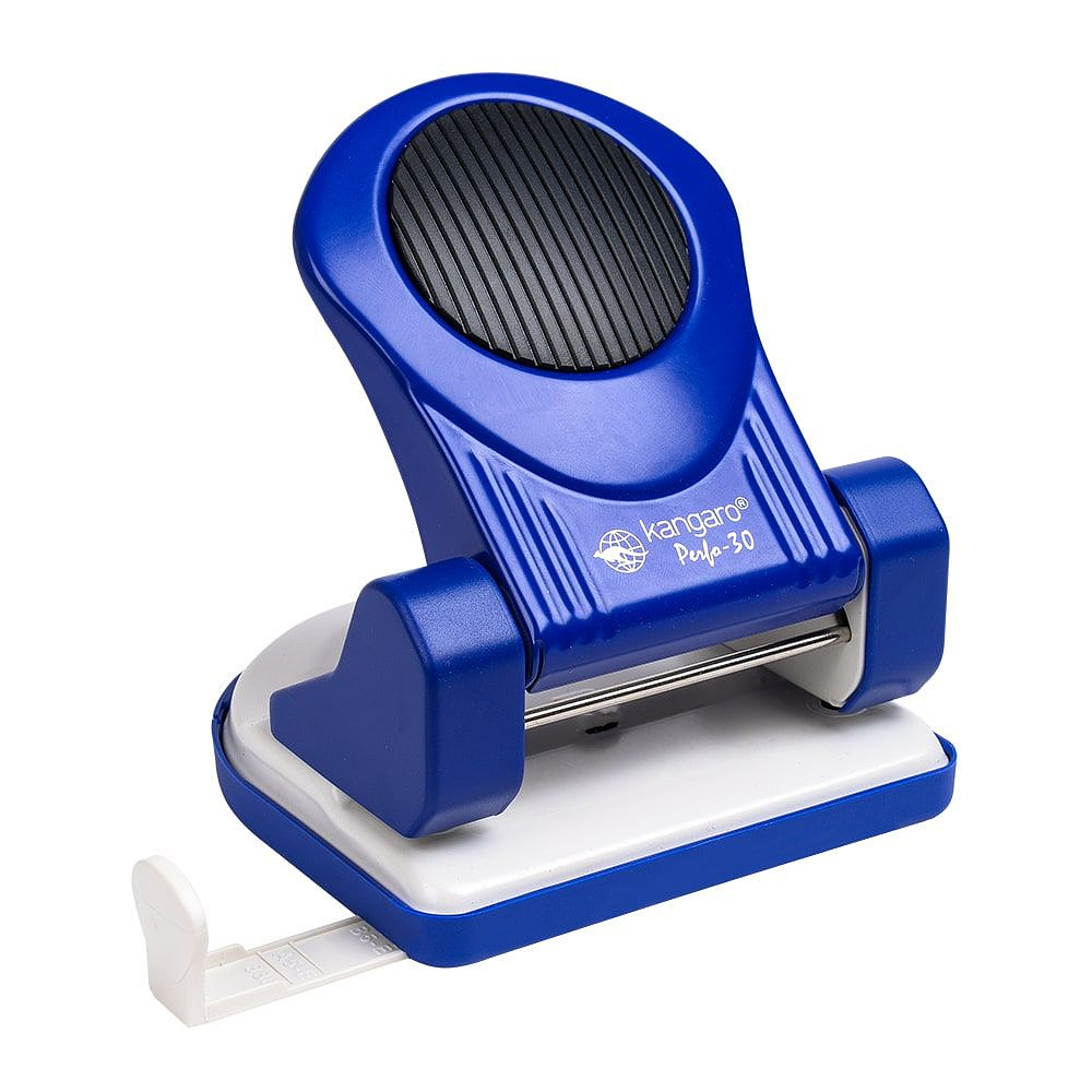 Дырокол Kangaro "Perfo-30", 30 листов, темно-синий