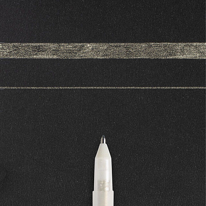Ручка гелевая "Gelly Roll Stardust", 0.5 мм, прозрачный, стерж. прозрачный - 2