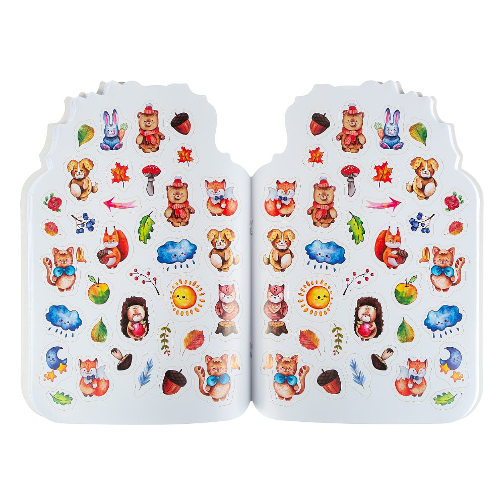 Альбом для рисования "Цветик. Ежик" с наклейками, 276х195 мм, 32 листа - 5