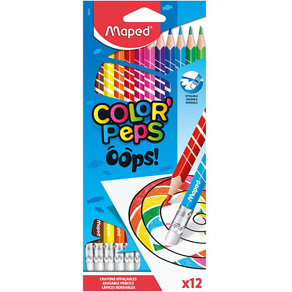Цветные карандаши Maped "Color' Peps Oops", 12 цветов