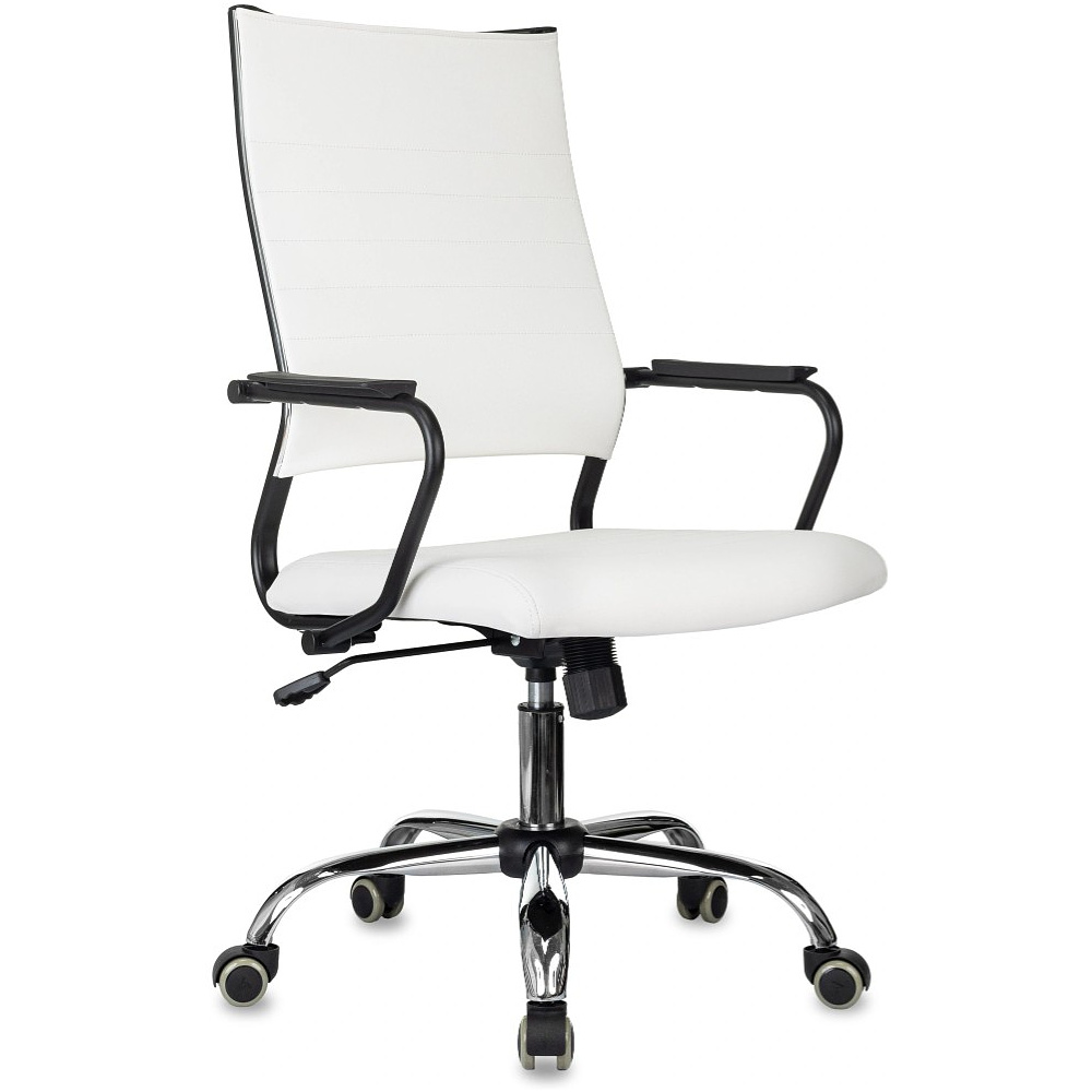 Кресло компьютерное Бюрократ CH BALANCE SL Line, экокожа, белый