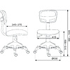Кресло для детей "Бюрократ CH-299-F/ABSTRACT", сетка, ткань, абстракция - 5