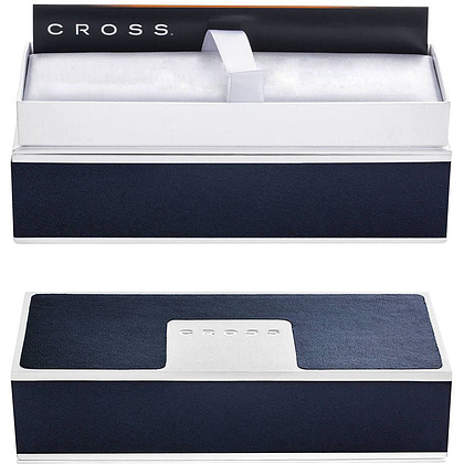 Ручка шариковая автоматическая "Cross Classic Century Black Lacquer", 0.7 мм, черный, серебристый, стержень черный - 4