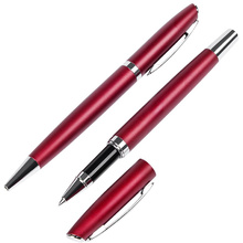 Набор ручек "Alphabet": ручка шариковая автоматическая и роллер, красный