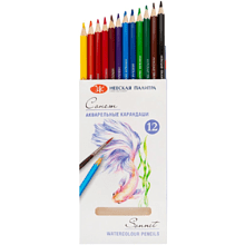 Карандаши акварельные "Сонет", 12 цветов