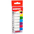 Закладки клейкие "Kores", 12x45 мм, 120 шт, ассорти
