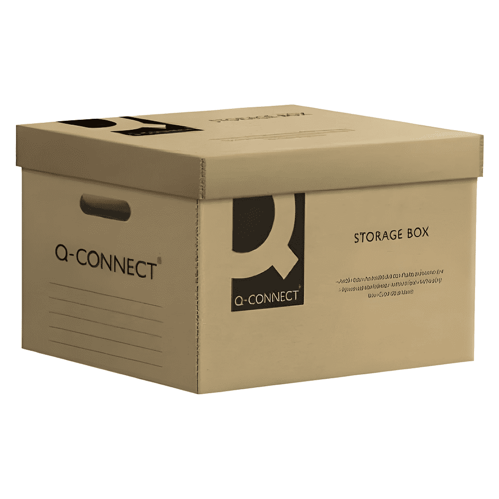 Короб архивный "Q-Connect", 515x305x350 мм, коричневый