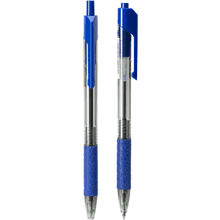 Ручка шариковая автоматическая "Arrow", 0.7 мм, прозрачный, синий, стерж. синий