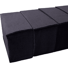 Салфетки бумажные "Бик-пак" 1/8 сложение, 200 шт, 33x33 см, черный