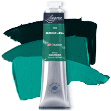 Краски масляные "Ладога", 703 зеленый ФЦ, 46 мл, туба