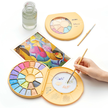 Краски акварельные металлик "Himi", набор, 24 цвета - 11