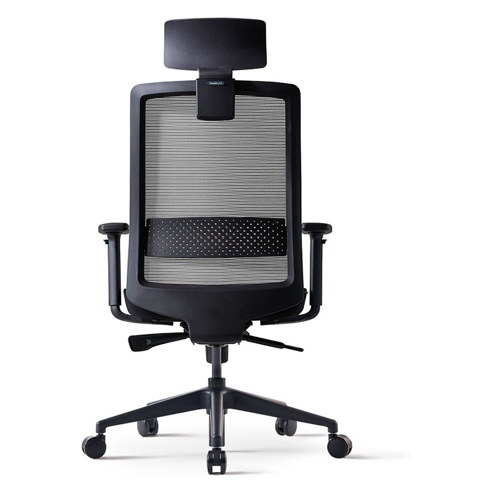 Кресло для руководителя BESTUHL "S30", сетка, ткань, пластик, черный - 4