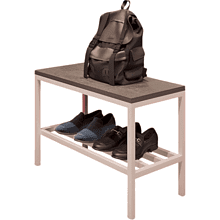 Обувница ALLERD 1 RION, белый муар, Бетон