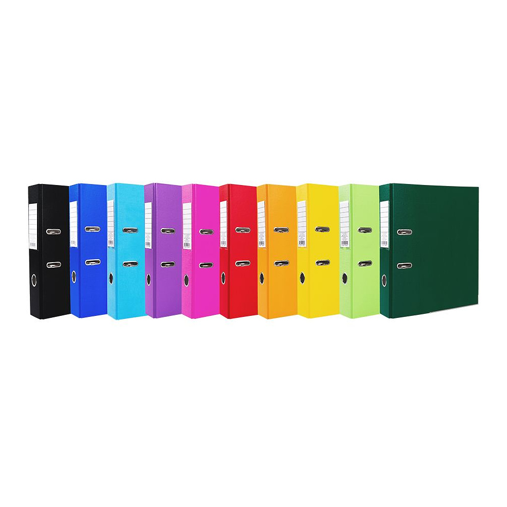 Папка-регистратор "OfficeStyle", А4, 75 мм, ПВХ Эко, светло-розовый - 5