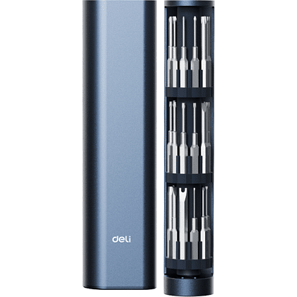 Отвертка Deli YS DL241034, с набором прецизионных бит, 34 шт