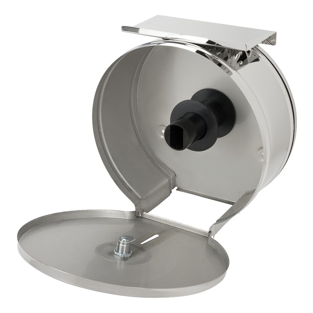 Диспенсер для туалетной бумаги в больших и средних рулонах BXG-PD-5005AС, металл, серебристый, глянцевый - 5