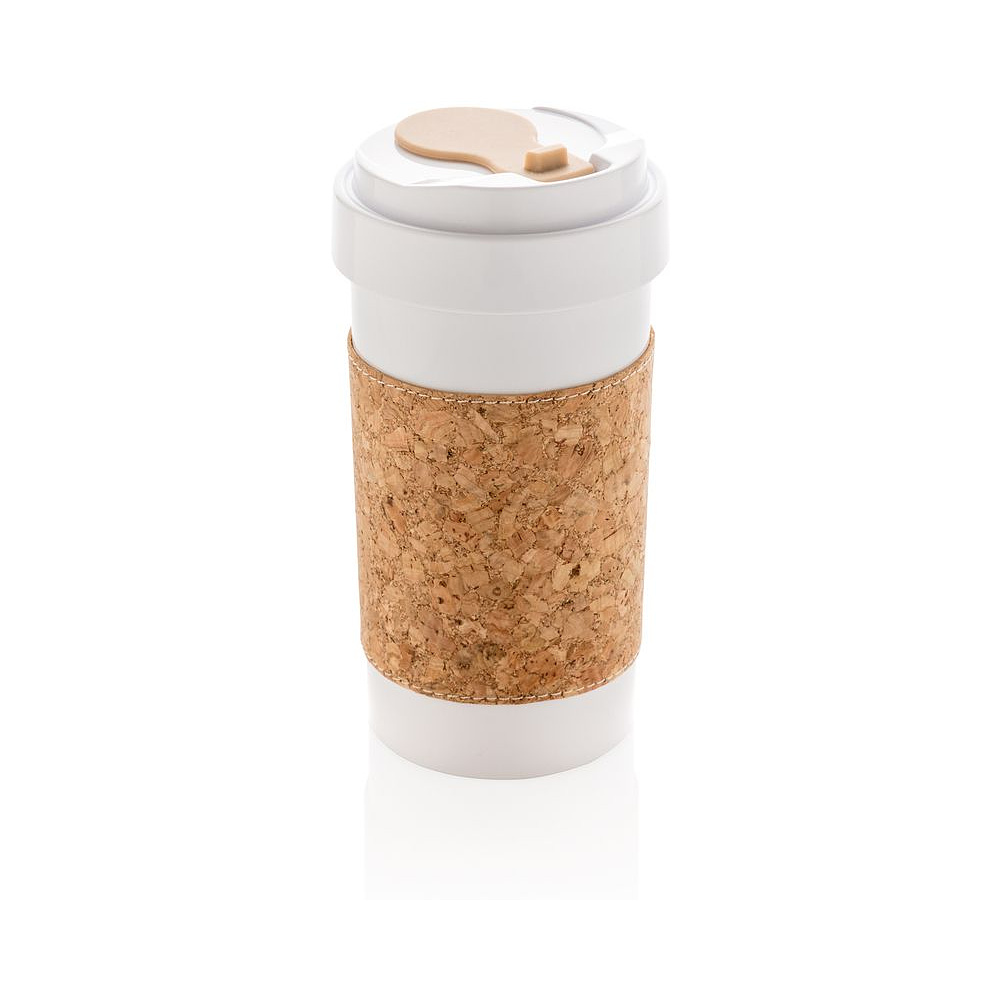 Стакан "Eco", биоразлагаемый, 400 мл, белый, светло-коричневый