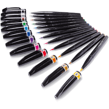 Маркер-кисть "Brush Sign pen Artist", 4 шт