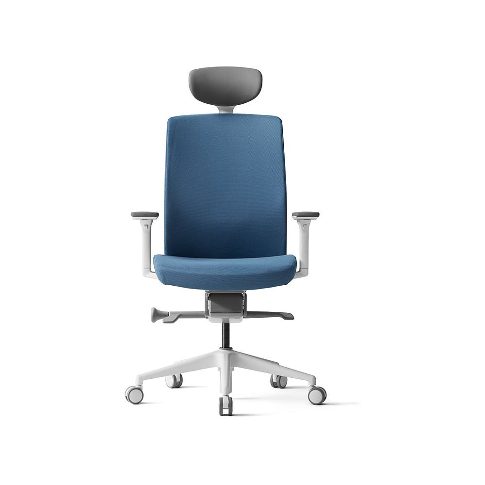 Кресло для руководителя BESTUHL "J2", ткань, пластик, голубой  - 2