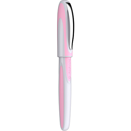 Ручка перьевая "Schneider Ray", M, белый, розовый, патрон синий - 4