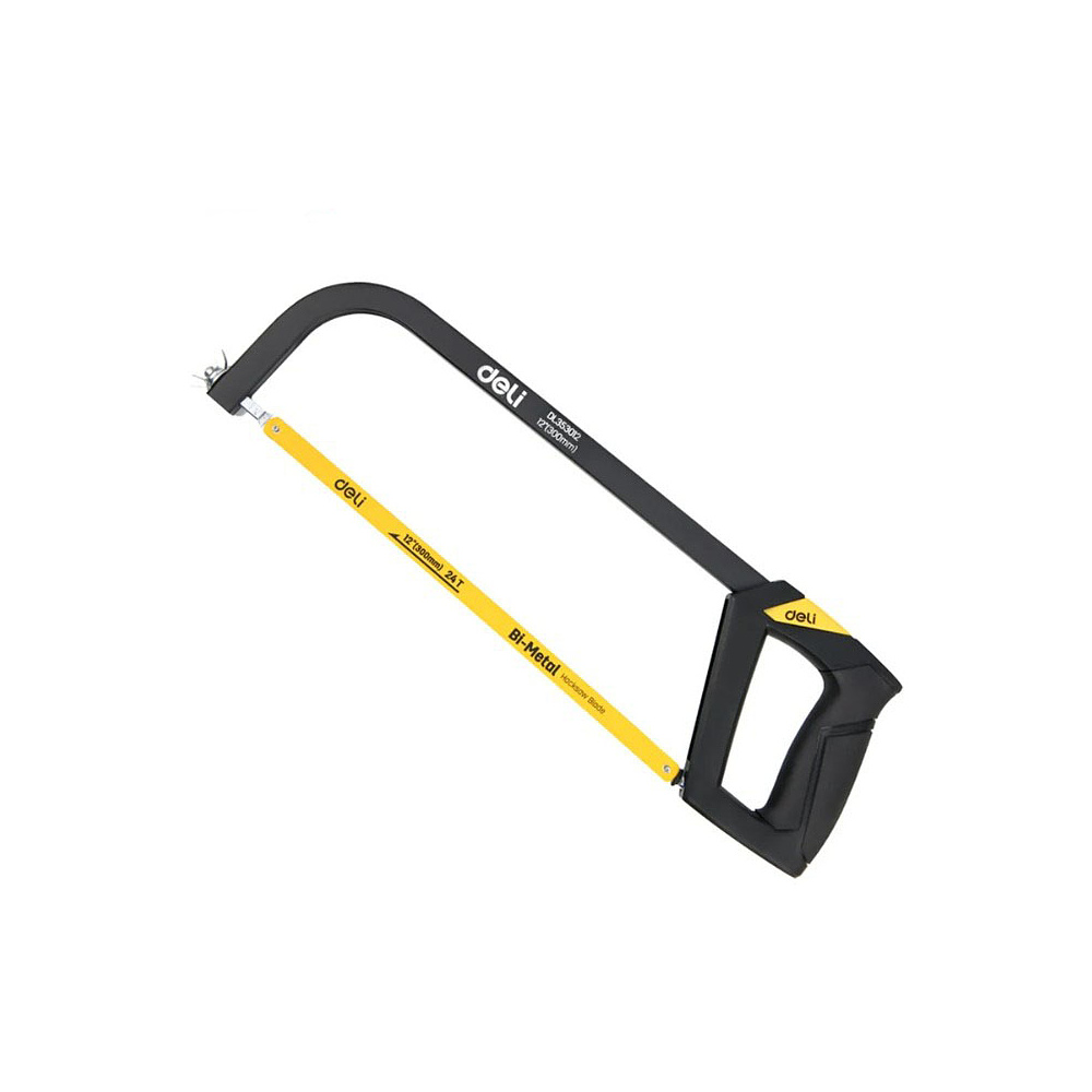 Ножовка по металлу Deli YS EDL353012, 300 мм, желтый, черный