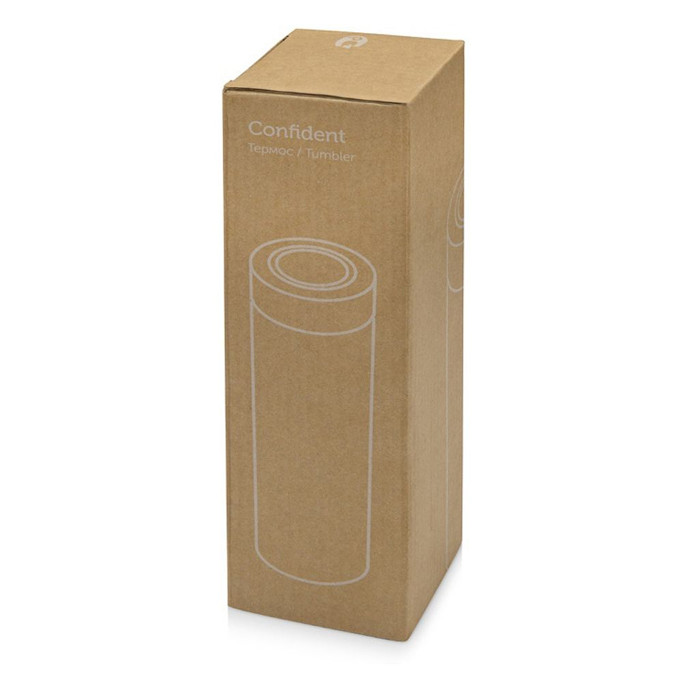 Термос "Confident", металл, 420 мл, желтый - 5