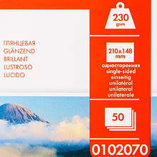Фотобумага глянцевая для струйной фотопечати "Lomond", А5, 50 листов, 230 г/м2