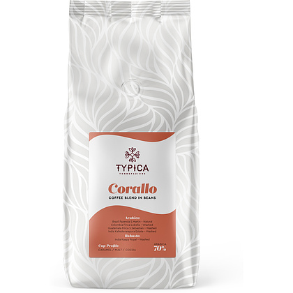 Кофе "Typica" Corallo, зерновой, 1000 г