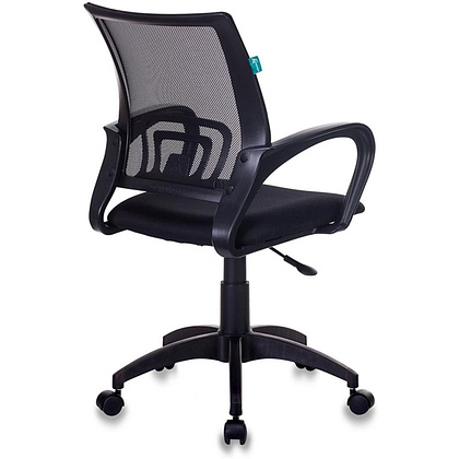 Кресло для персонала "Бюрократ CH-695NLT/BLACK" ткань, пластик, черный - 4