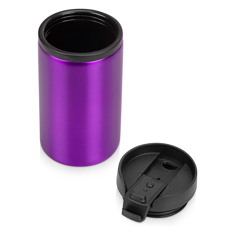 Кружка термическая "Jar", металл, пластик, 250 мл, фиолетовый, черный - 2