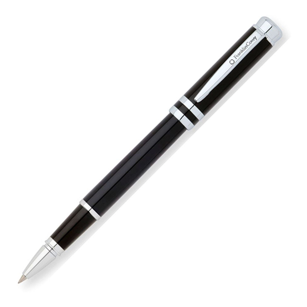 Ручка-роллер "Freemont", 0.7 мм, черный, серебристый, стерж. черный